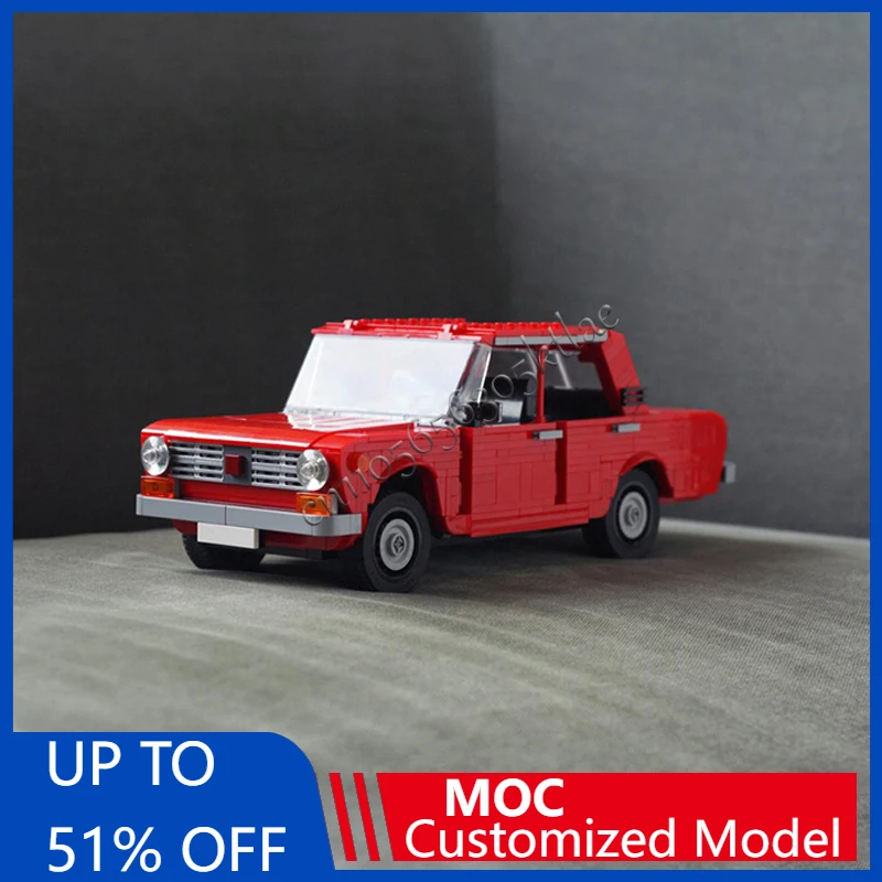 

Горячие детали 852, серия автомобилей MOC, красный седан, строительные блоки, техника гонок, креативный гаражный кирпич, любимые игрушки, подарки для детей