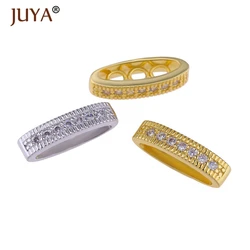 Supplies For Jewelry Shining Zircon Czech Beads For Bracelet Jewelry Making Diy Copper Micro Pave Charms Beads Beading Bijoux