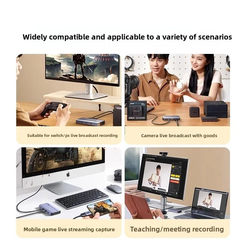 Video capture card camera, live broadcast dedicated hdmi high definition 4k audio & video recording box PS5 screen recorder