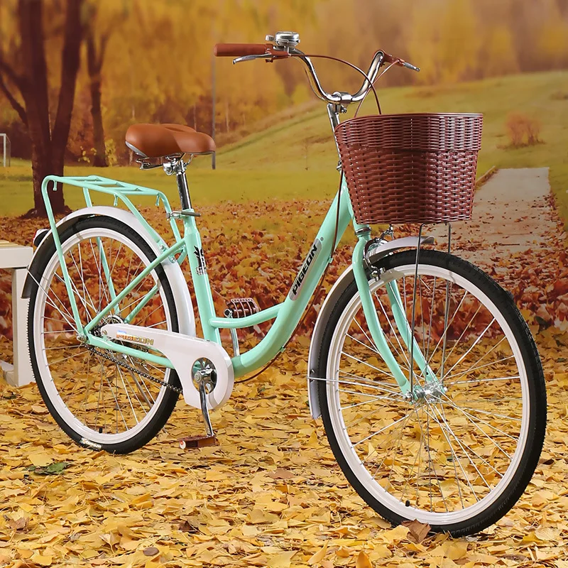 Bicicleta de 24/26 pulgadas, ligera, Unisex, para ir al trabajo, para estudiantes, oficina, desplazamientos