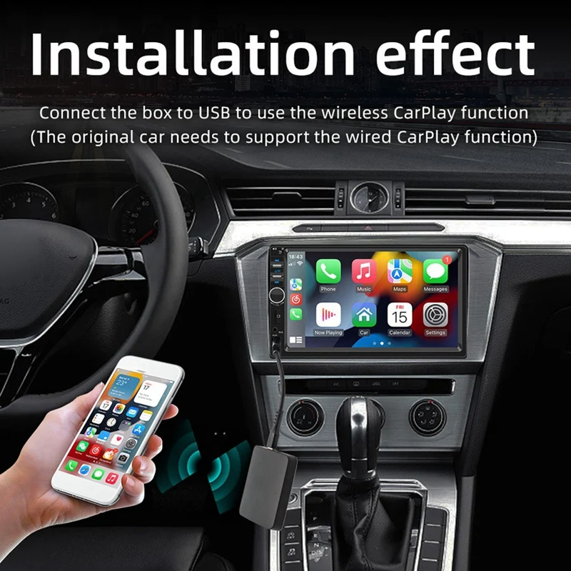 Carplay Ai Box Wired Carplay To Wireless Dongle Activator USB/Type-C Port Support For Car Multimedia Player Durable