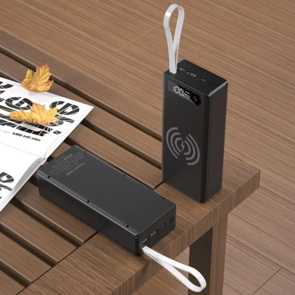 C16-QI Solid Portable Charger Case Lightweight Simple Installation Portable Power Bank Case Widely Compatible