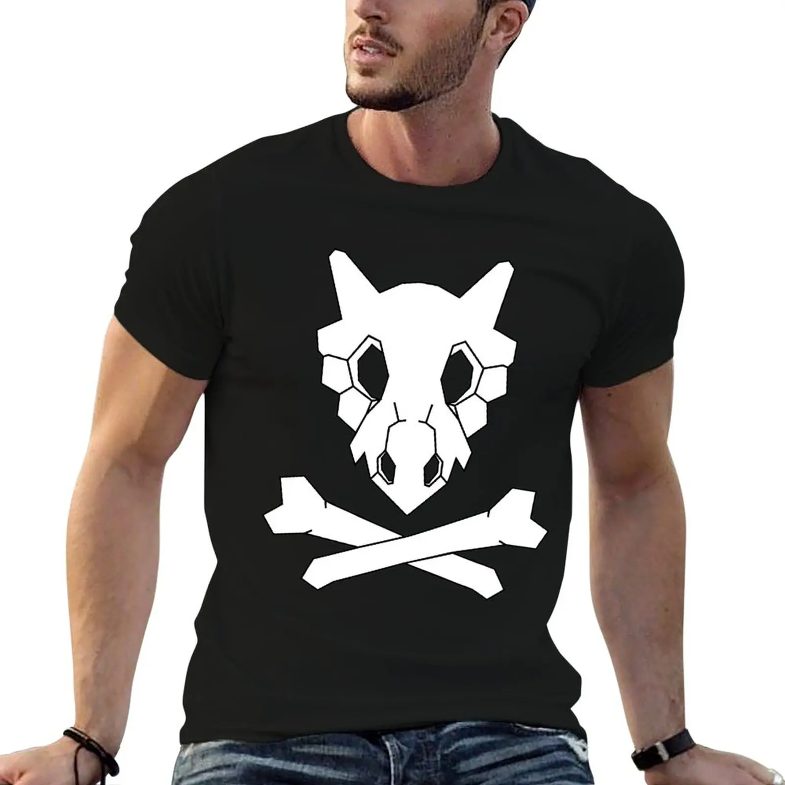 

Skull & Cubones T-Shirt customizeds designer shirts Personalized t-shirt vintage t shirts t shirt for men