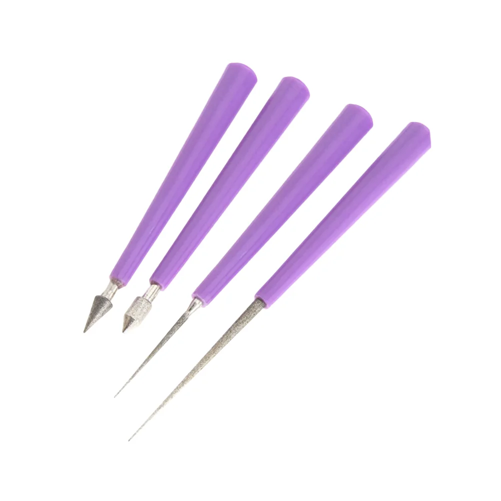 

4PCS Bead Hole Reamer Needle Style Opener Drill 06-3mm Puncher for Craft DIY Tools Hole Opener bead Reamer