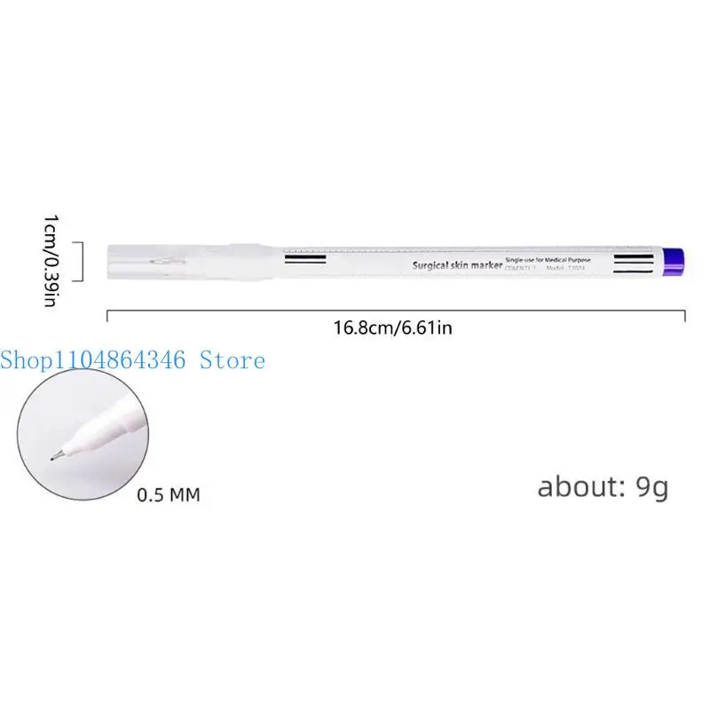 5asd 10Pcs Waterproof Eyebrow Marker Pen Double Tip Makeup Positioning Marker Pen