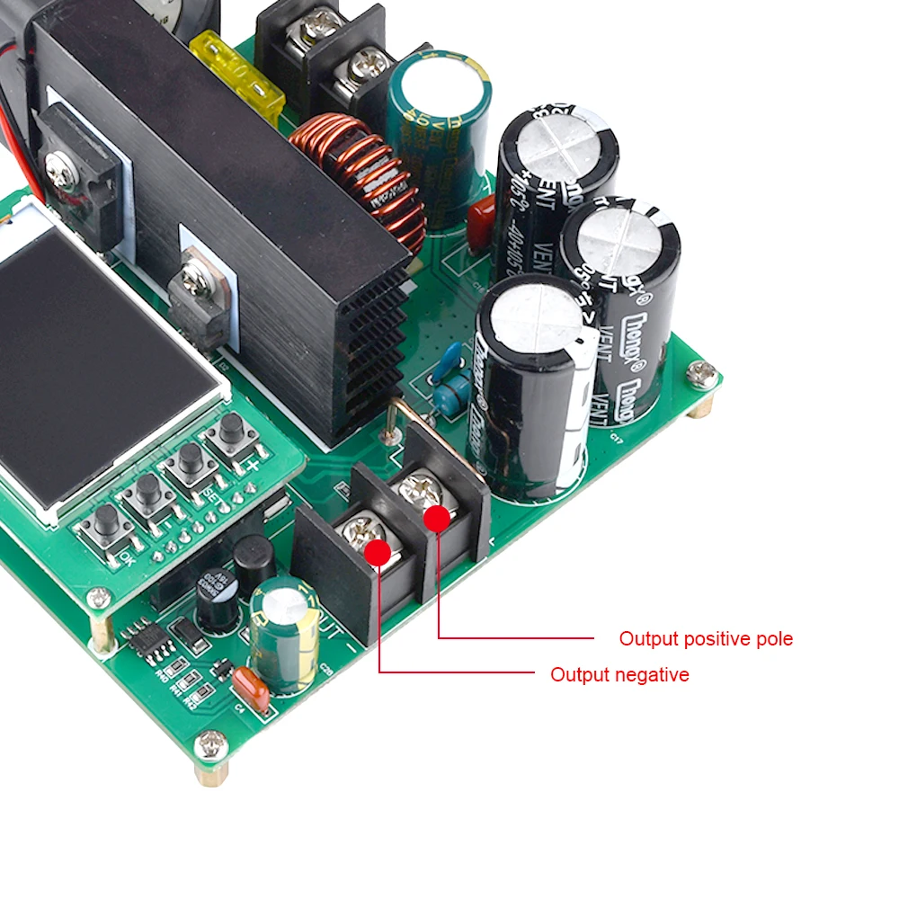 Panneau de transformateur de tension à affichage LCD CNC, Module d'alimentation 8-60V à 10-DC-DC V, BST900W 120 15A