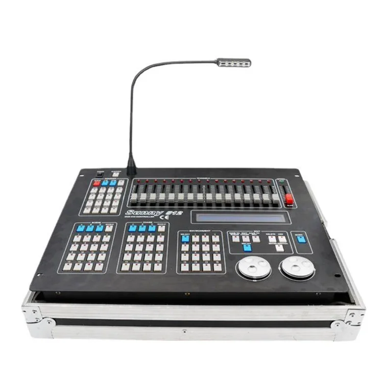 New sunny 512 dmx controller manual dj console with screen