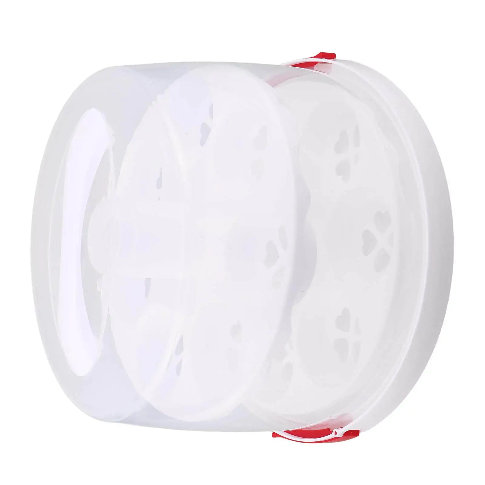 8 Inch 2 Layer Cupcake Container Cake Carrier with Lid And Handle Transparent Plastic Dessert Holder for Transport And Storage