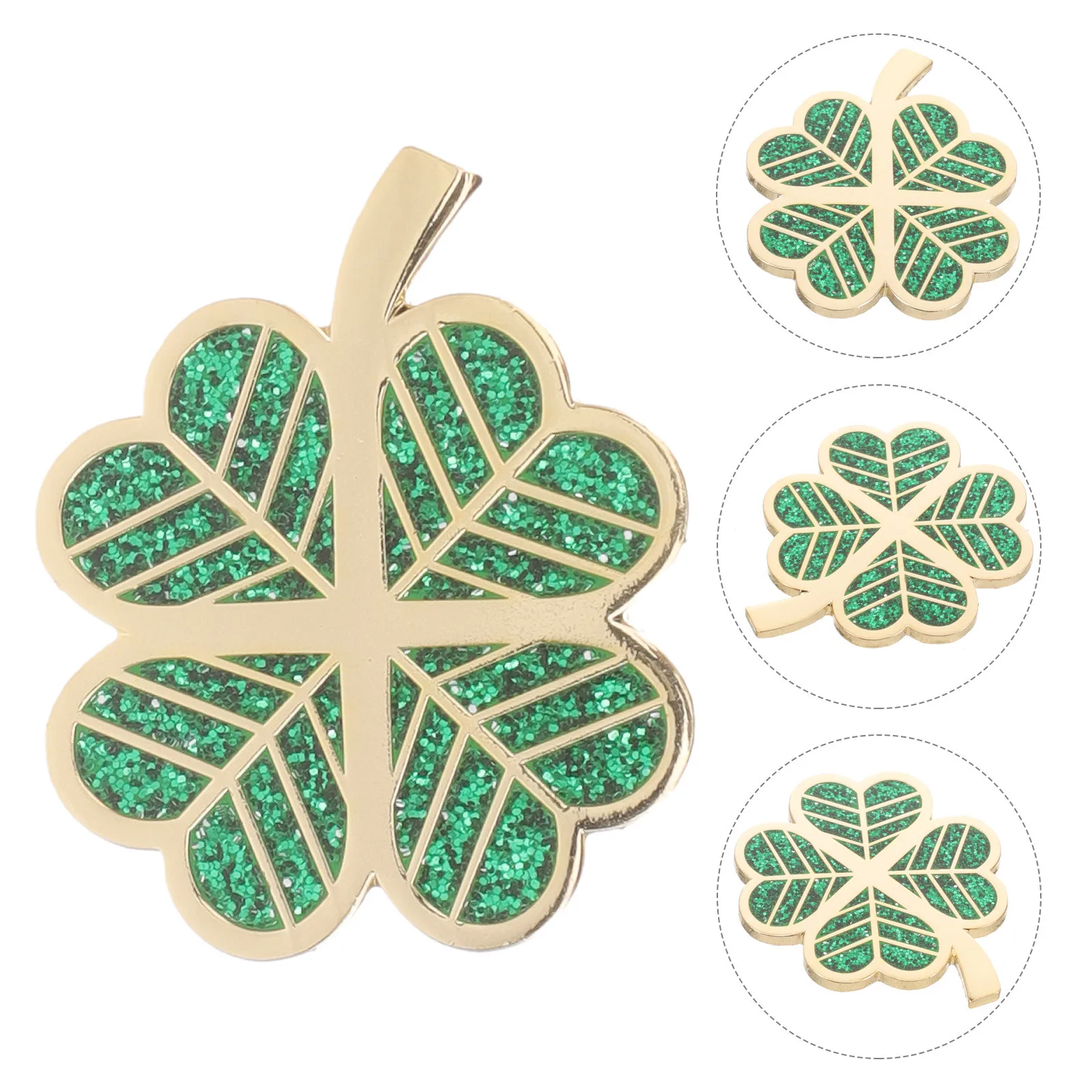 

Four Leaf Marker Hat Clip Portable Metal Ball Marker Durable Decorative Gift Golfs Supplies Golfs Accessory