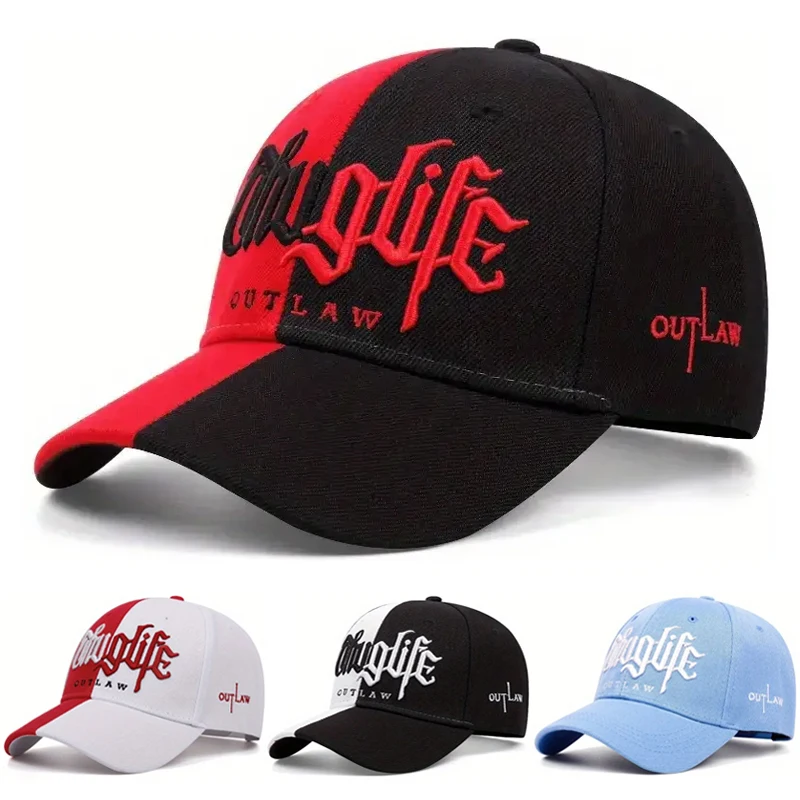 2025 الإبداعية الجديدة قبعة بيسبول الشغب الحياة المطرزة الرجال الشارع الهيب هوب التزلج قبعة المرأة في الهواء الطلق الترفيه ظلة قبعة #1