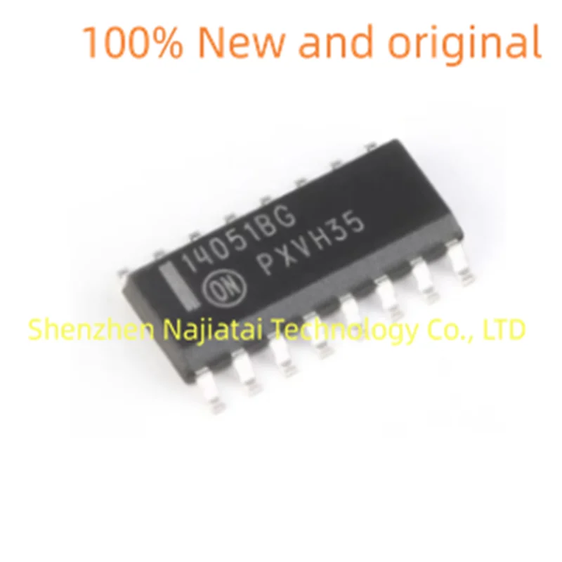 10PCS/LOT 100% New Original MC14051BDR2G MC14051 BDR2G   MC 14051 BDR2G SOP16 IC Chip