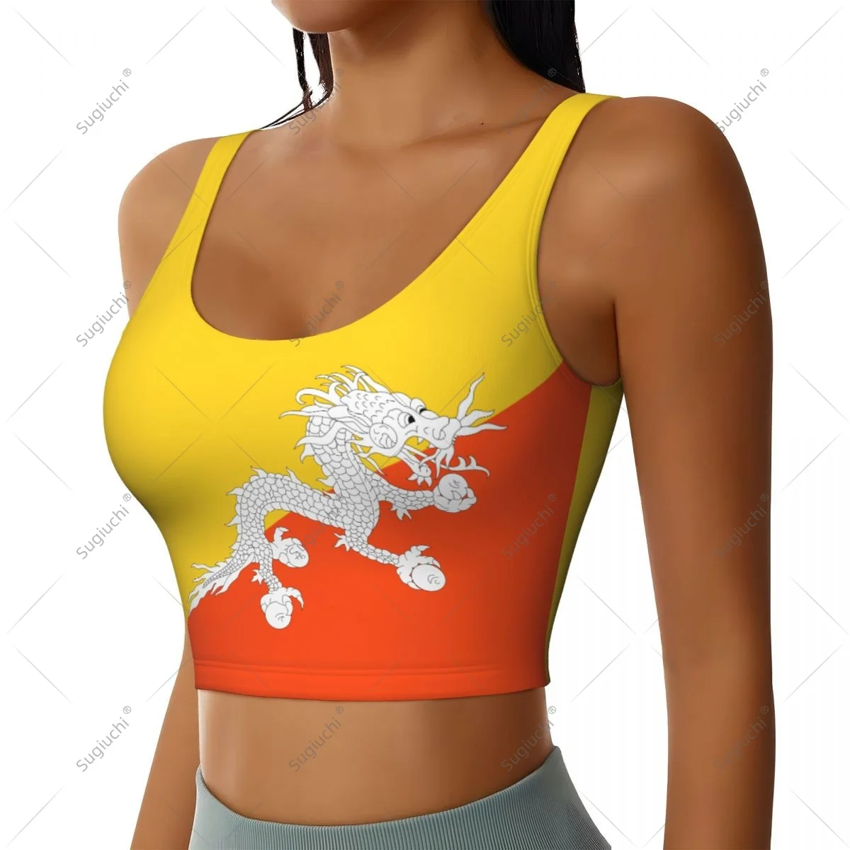 Bhutan Flag Women Girl Activities Sports Vest for Female Yoga Vest Workout Vest Lightweight Trendy