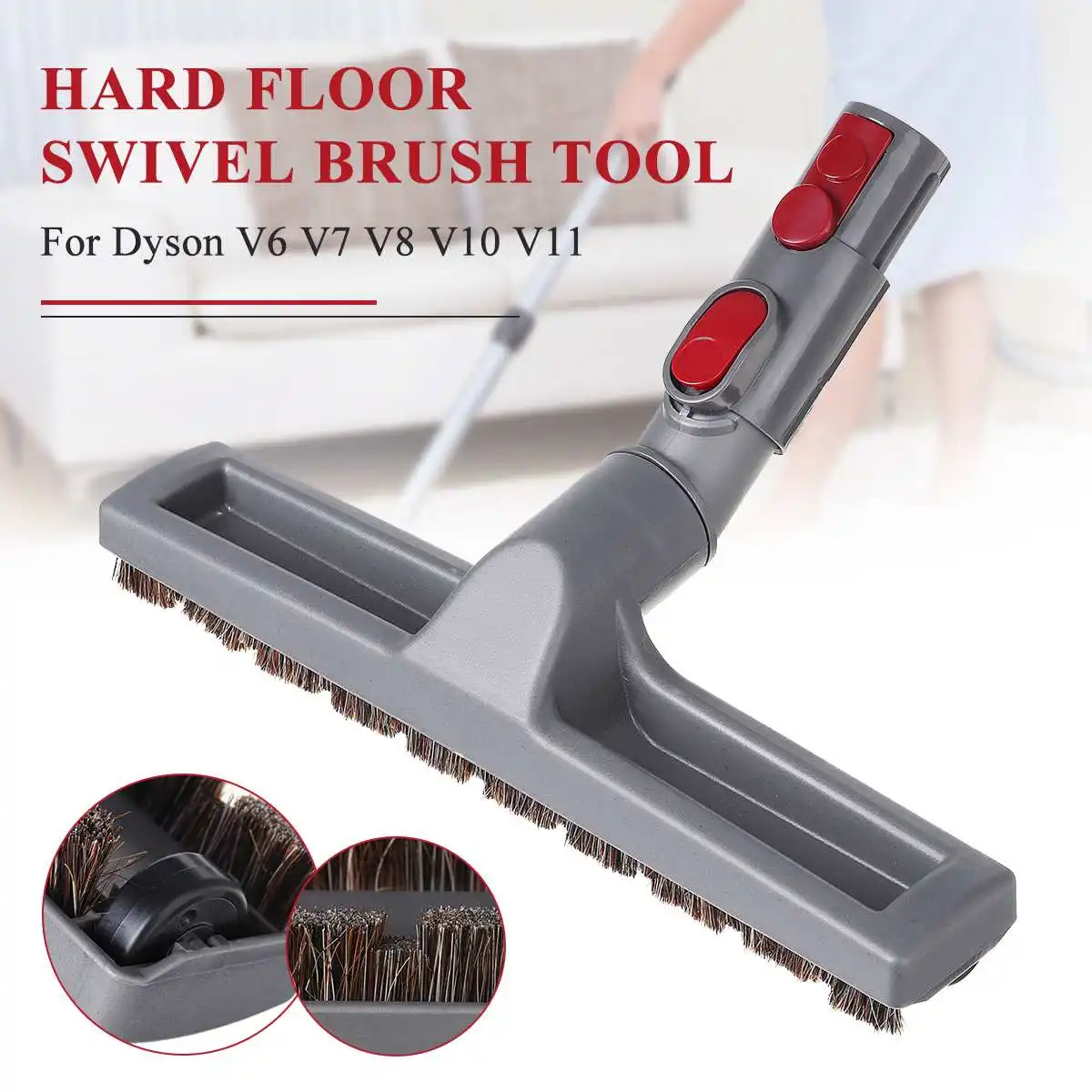 1Pcs Brush Head for Dyson V6 V7 V8 V10 V11 Vacuum Cleaner Floor Carpet Brush head Home Vacuum Cleaner Cleaning Tools Accessories