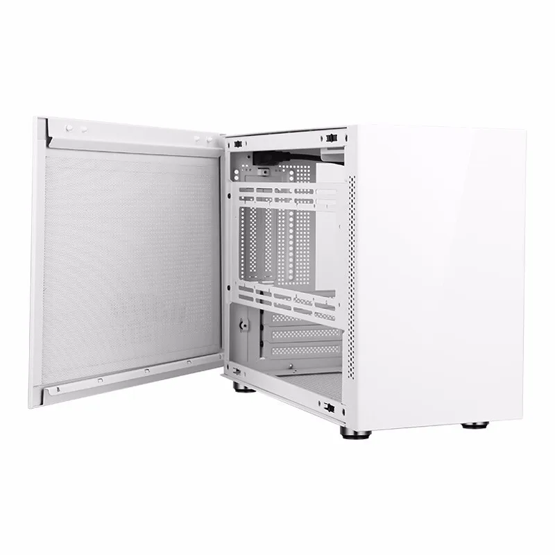 Imagem -04 - Sama Im01computer Case Gaming pc Chassis para M-atx Itx Mainboard Suporte Atx Sfx Power 120 240 mm Refrigerador Radiador Branco