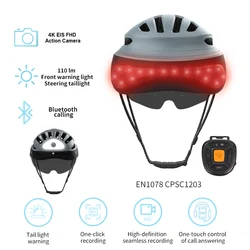 Luce posteriore 4K casco Fast Bike Led per bicicletta Scooter elettrico con ciclismo lampeggiante integrato Bike Strip uomo moto Mtb