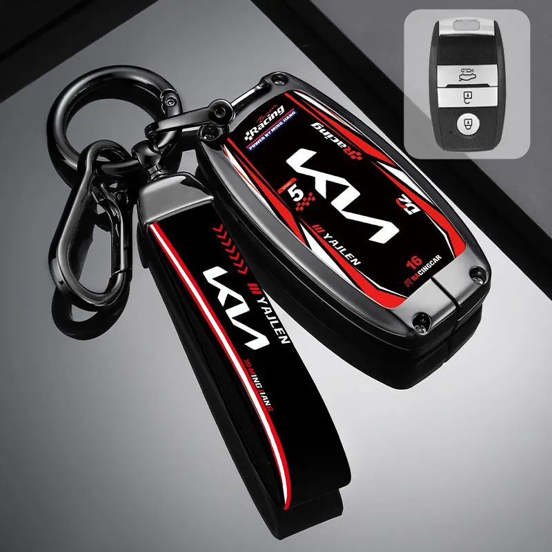 Portachiavi per auto Cover Fob per KIA K2 K3 K5 Seltos Sportege RIO 3 2023 Picanto Optima Soul Ceed