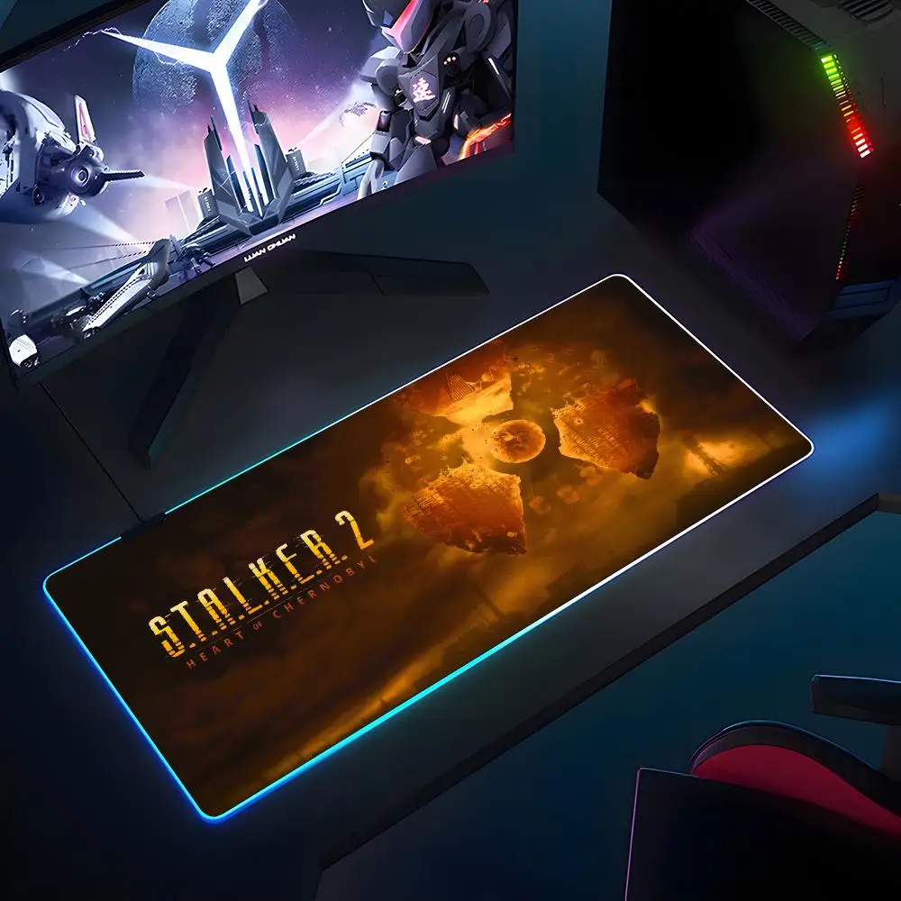 

Stalker 2 Mouse Pad RGB Rubber Antislip Keyboard Pad 40x90cm Mousepad Gaming Accessories XXL Office Computer Mat