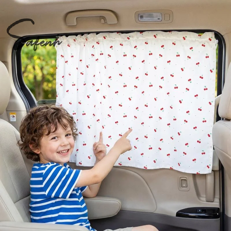 

Car Side Window Sunshade Curtain Universal Cartoon Suction Cup UV Blocker for Baby and Passenger