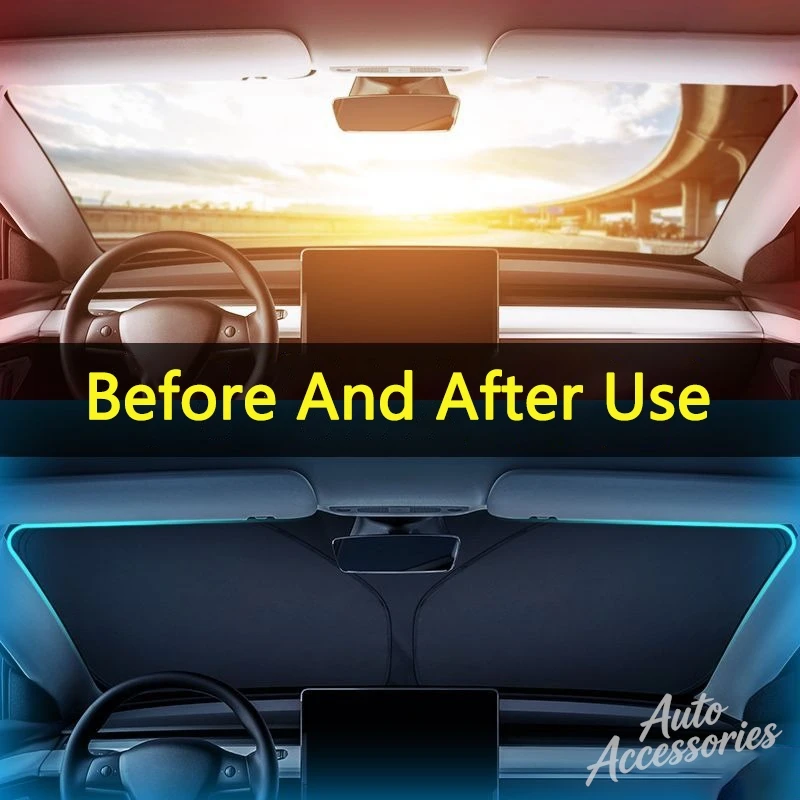 Car Sun Visor Folding Sunscreen Front Windshield Cover For BMW M E34 E36 E60 E90 E46 F10 F20 X5 M3 M5 M6 E71 Accessories sticker view 3