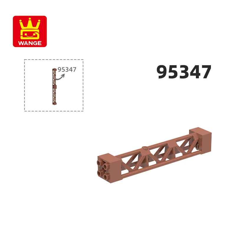 WANGE 95347 100 г/17 шт. 2X2X1 0 опорная плита стент Колонка строительные блоки Moc цвет совместим с кирпичом DIY части