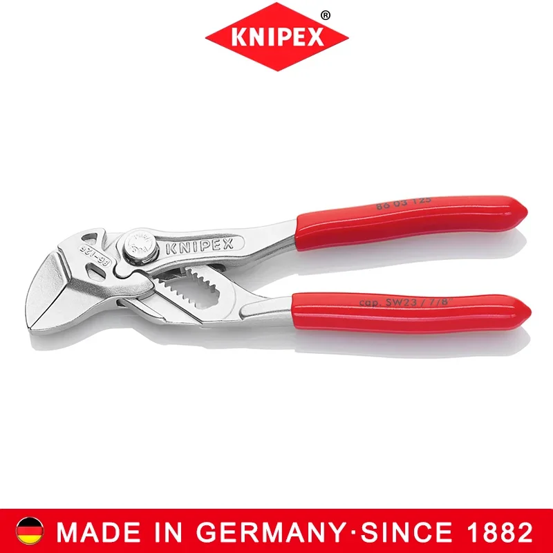 KNIPEX Inch Mini Pliers Wrench Grip Crimp Bend Application High Hardness Plumbing Pliers NO.86 03 125 5