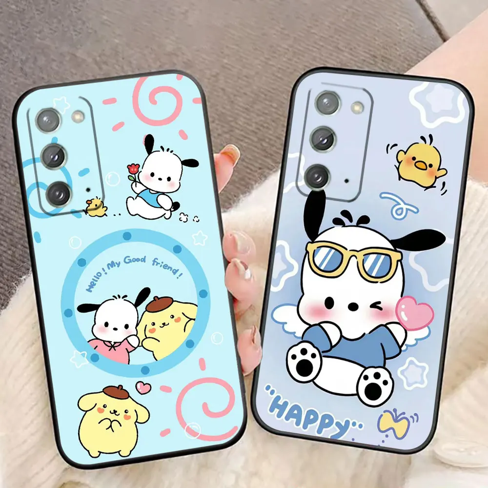 Pochacoo Dog Cinnamoroll Phone Case For Samsung Galaxy A02 A03 A03S A04 A04E A05S A10E A10S A30 A50 M23 5G NOTE 10 20 Case Funda