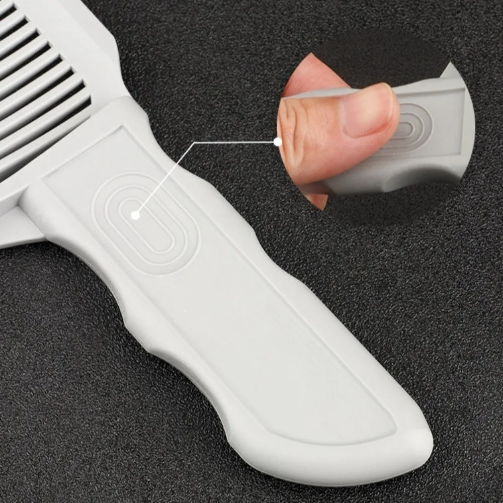 Plastic Fading Comb Heat Resistant Curved Barber Clipper Blending Comb Durable Positioning Flat Top Hair Cutting Comb for Men