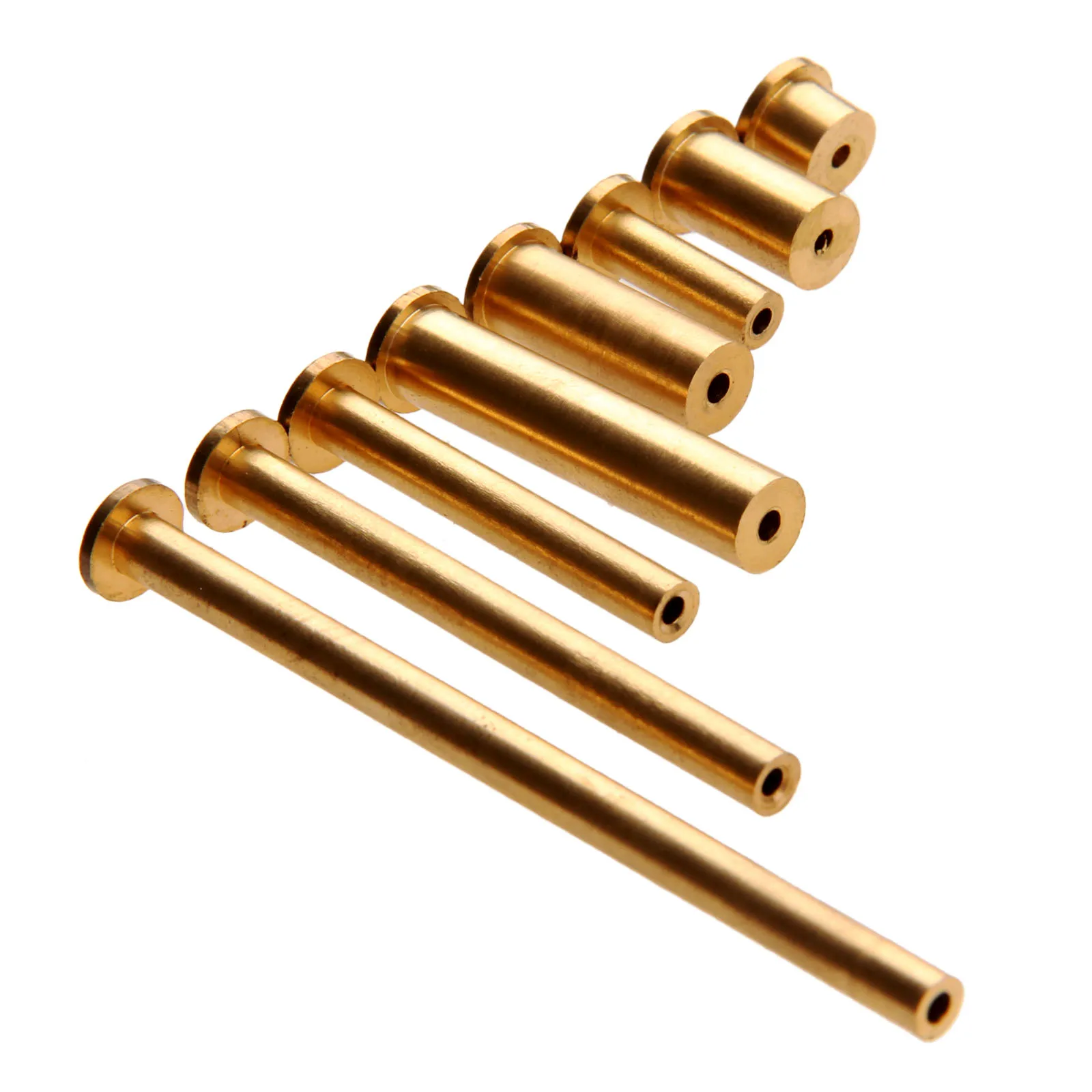 

8 Pcs Golf Club Brass Shaft Tip Swing Weights Nail Plug Golf Weight For .335 .355 .370 Tip Steel Shaft 2g 4g 6g 8g Club Head Kit