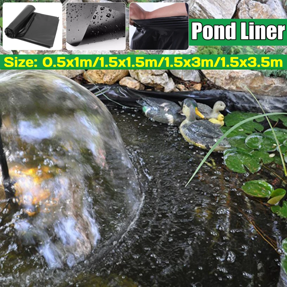 Revestimiento para Estanques de Peces, Membrana Impermeable para Jardinería, Tela de Revestimiento para Paisajismo, Membrana de PE para Patios, Piscinas y Fuentes