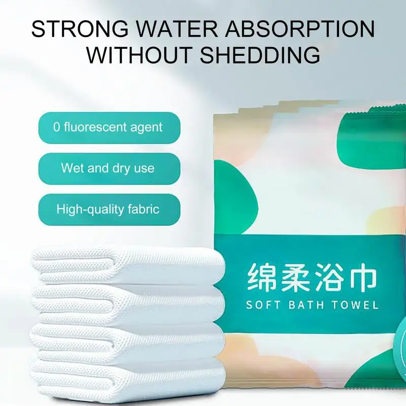 

Портативное дорожное банное полотенце, банное полотенце для путешествий, впитывающая мочалка, решение для душа, ткань в индивидуальной упаковке для мужчин и женщин