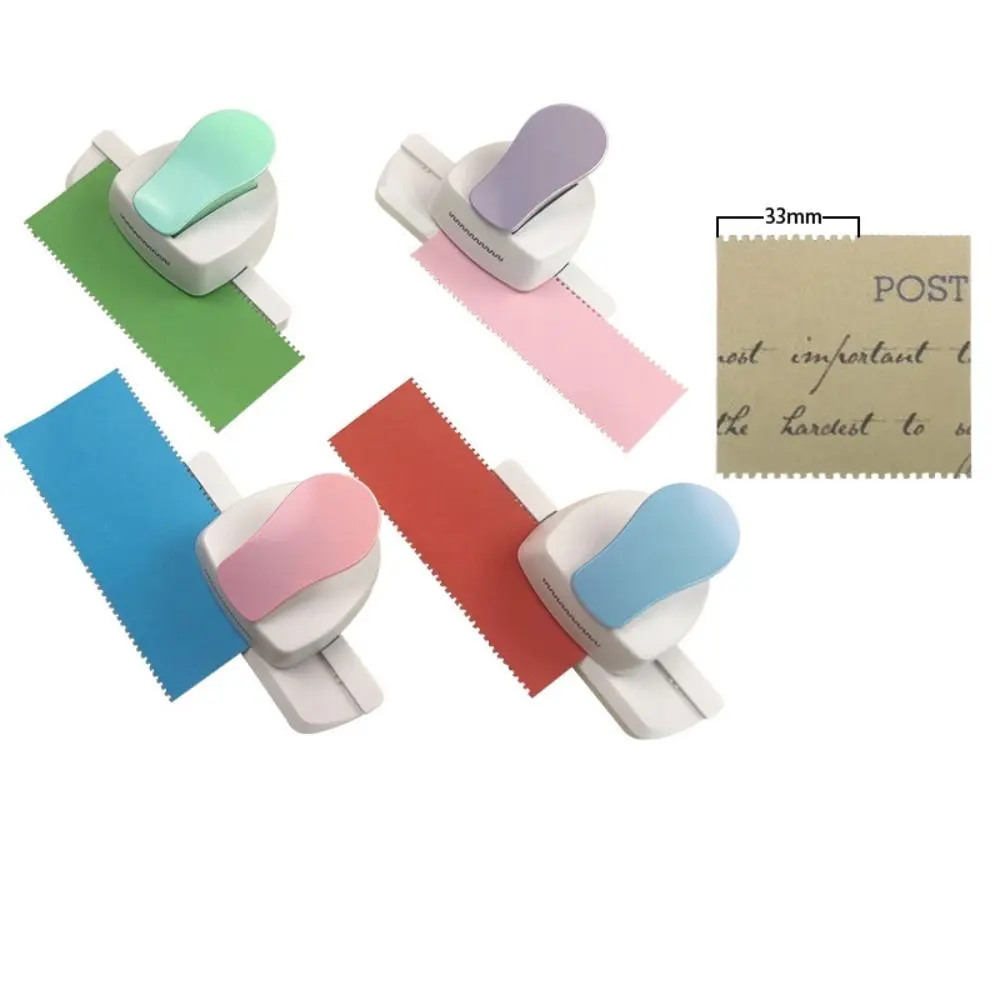 Labor Saving Stamp Border Punch DIY Creative Embossing Machine Paper Cutting Handmade Toothed Puncher Embosser for Card