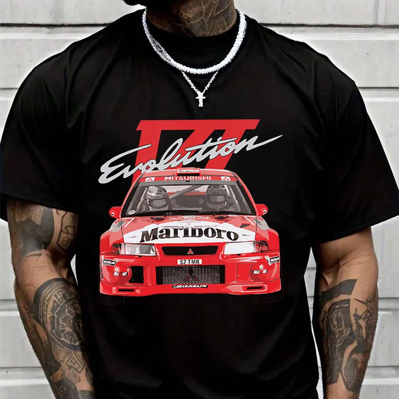 

Evo 6 VI TME WRC RALLIART Mitsubish Evolution Enkei Tommi Men's Fashion T-shirt Casual Trendy Tshirts For Summer Tops