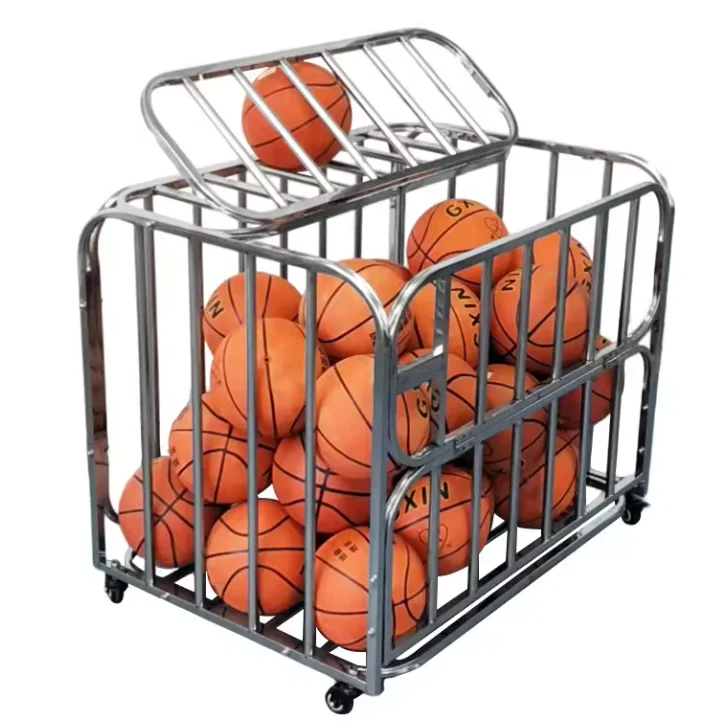 Competitive Outdoor Storage Cart for Soccer Volleyball with Wheels Easy Folding Design