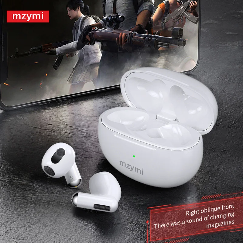 سماعة رأس MZYMI Pro S داخل الأذن سماعة أذن بلوتوث لاسلكية تعمل باللمس مقاومة للماء للحد من الضوضاء لهاتف Xiaomi Android IOS