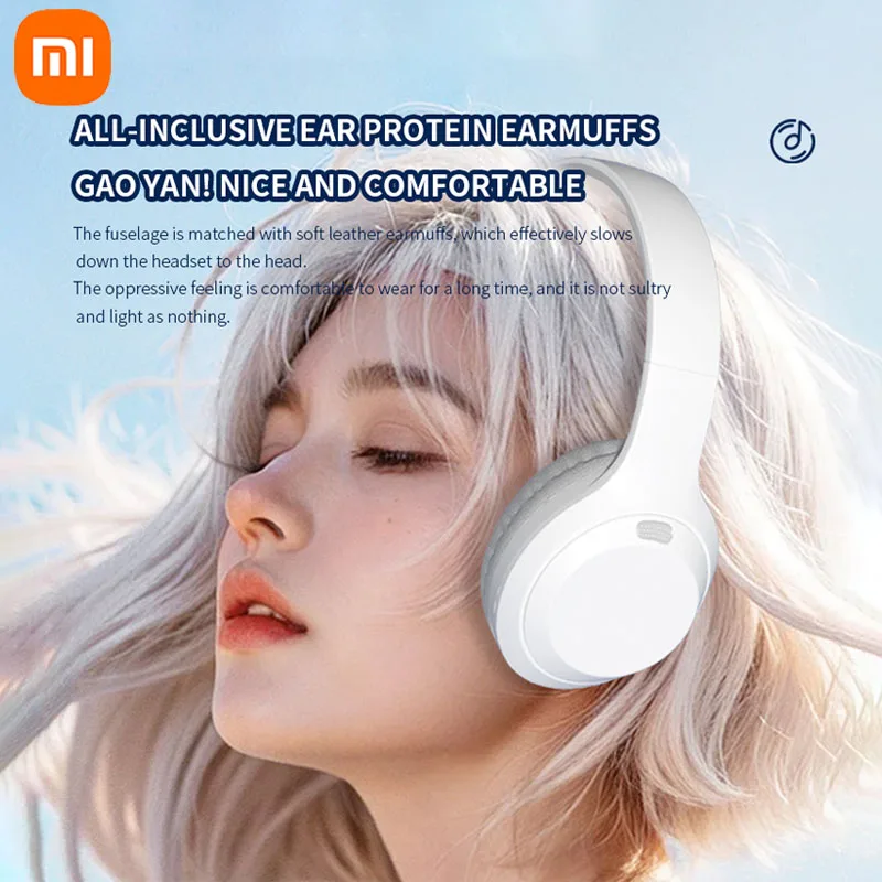 Xiaomi-Fones de ouvido sem fio Bluetooth 5W com microfone, fones de ouvido dobráveis, fones de ouvido, 40mm, driver, música, sobre a orelha,