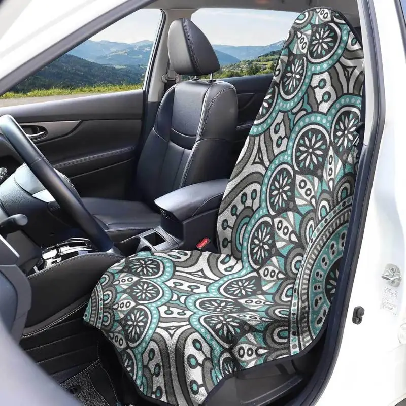 31BC Car Sweat Cover for Front Polyester Terry Cloth Slip-On Towel Protector for Commuters, and Trips