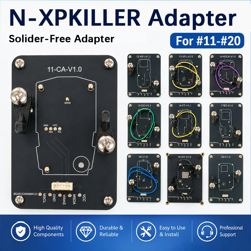Адаптерная плата CNP259 без контактов # 11- # 20 совместимых устройств NXP KILLER для программирования ключей Changan Automotive NCF