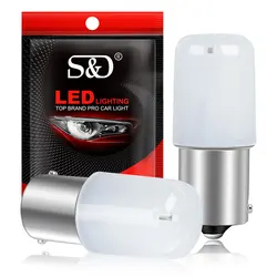 2 pz P21W Led 1156 BA15S 1157 BAY15D P21 5W R5W R10W lampadina 18SMD 3030 indicatori di direzione per auto lampada di retromarcia 12V bianco rosso giallo
