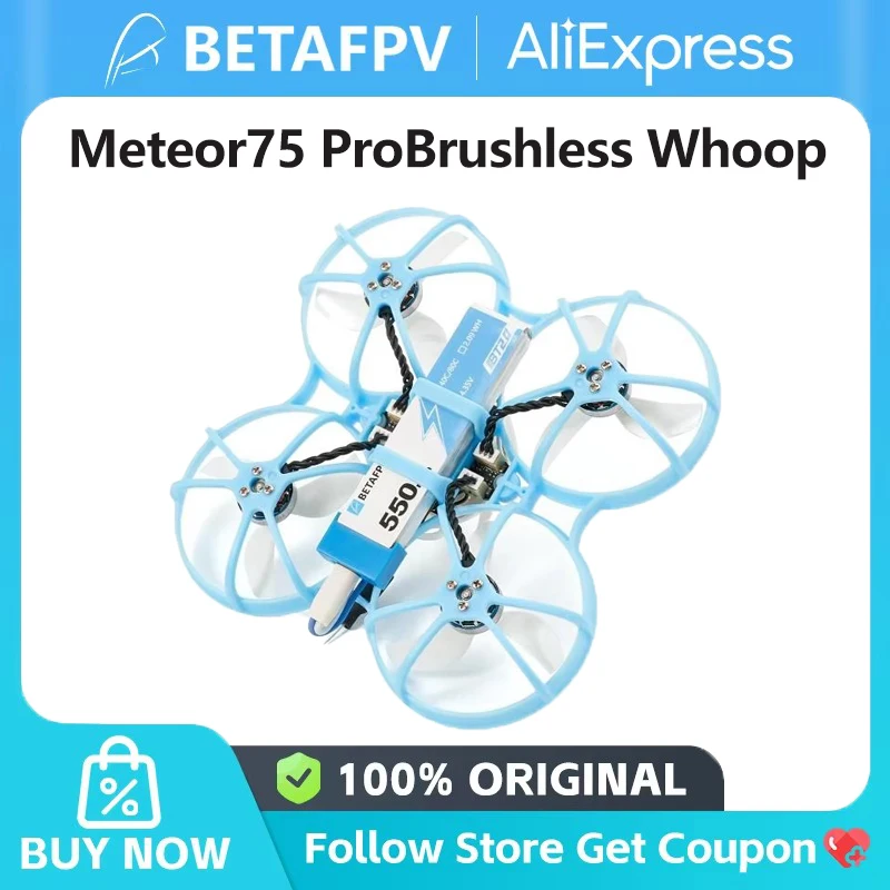 BETAFPV Meteor75 Pro Бесщеточный квадрокоптер Whoop 2024 1102 22000 кВ Двигатель C03 FPV камера