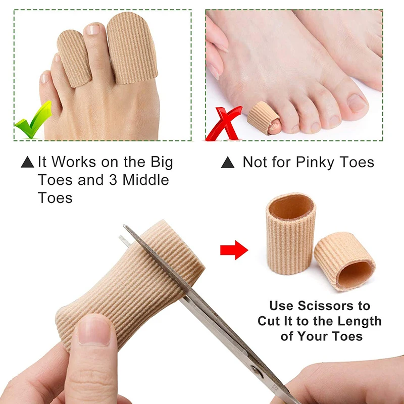 1 Stuks Knobbels Likdoorns Voet Pijn Verlichting Orthesen Stof Siliconen Teenbuis Cover Beschermer Vinger Tenen Separators Hallux Valgus
