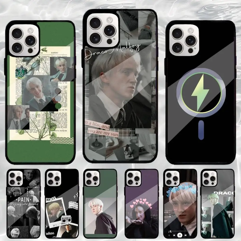 حافظة هاتف ممثل D-Draco Malfoy لهاتف iPhone17,16,15,14,13,12,11 Plus، Pro Max شحن لاسلكي مغناطيسي Magsafe #1