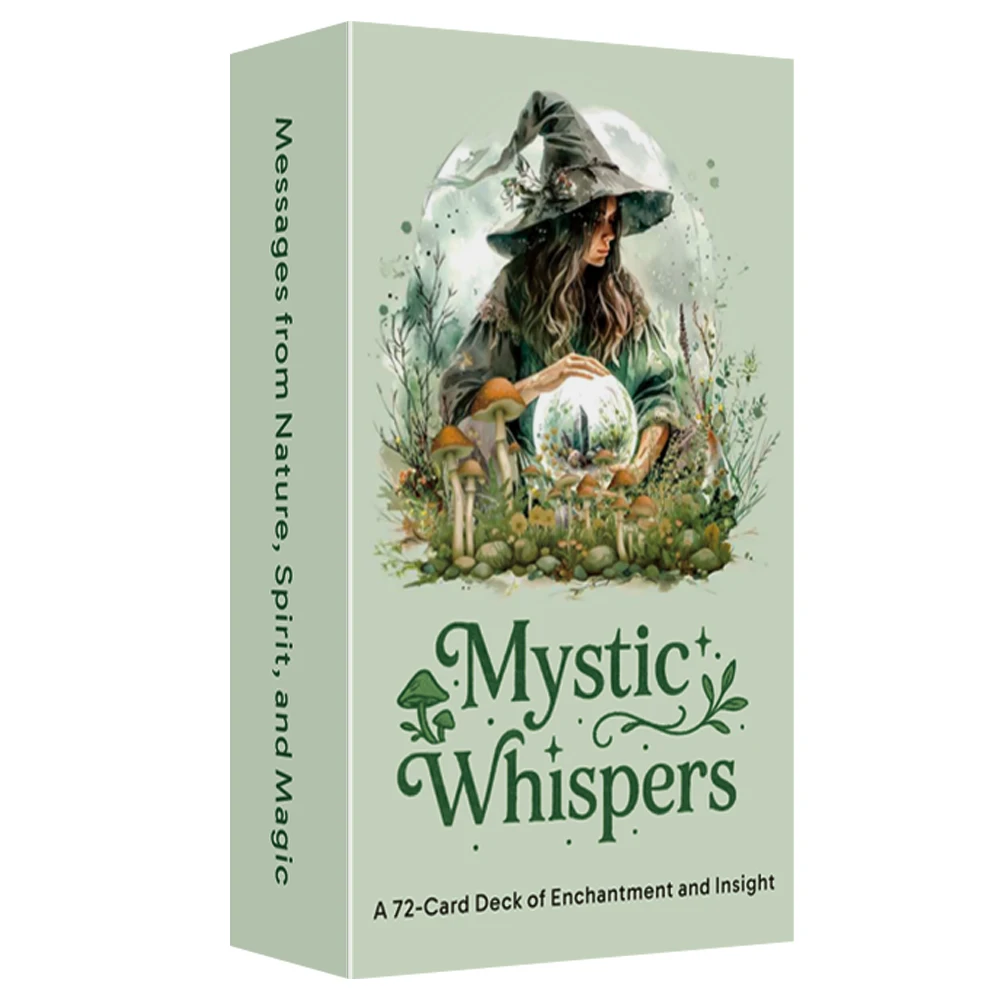 

Mystic Whispers 72 Oracle Cards, Watercolor Style, Self-reflection & Guidance, Card Games, 12x7cm, Tarot Cards for Beginners