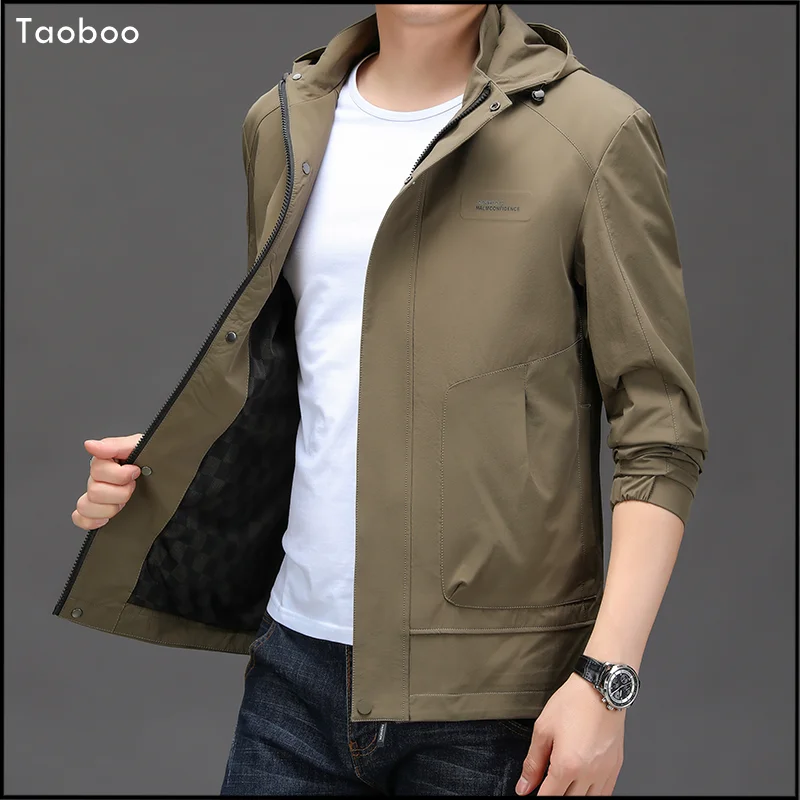 Taoboo 2024 New Lightweight padded jackets Spring&Fall Casual Windbreaker jackets for men Slim Fashion military Men's clothing