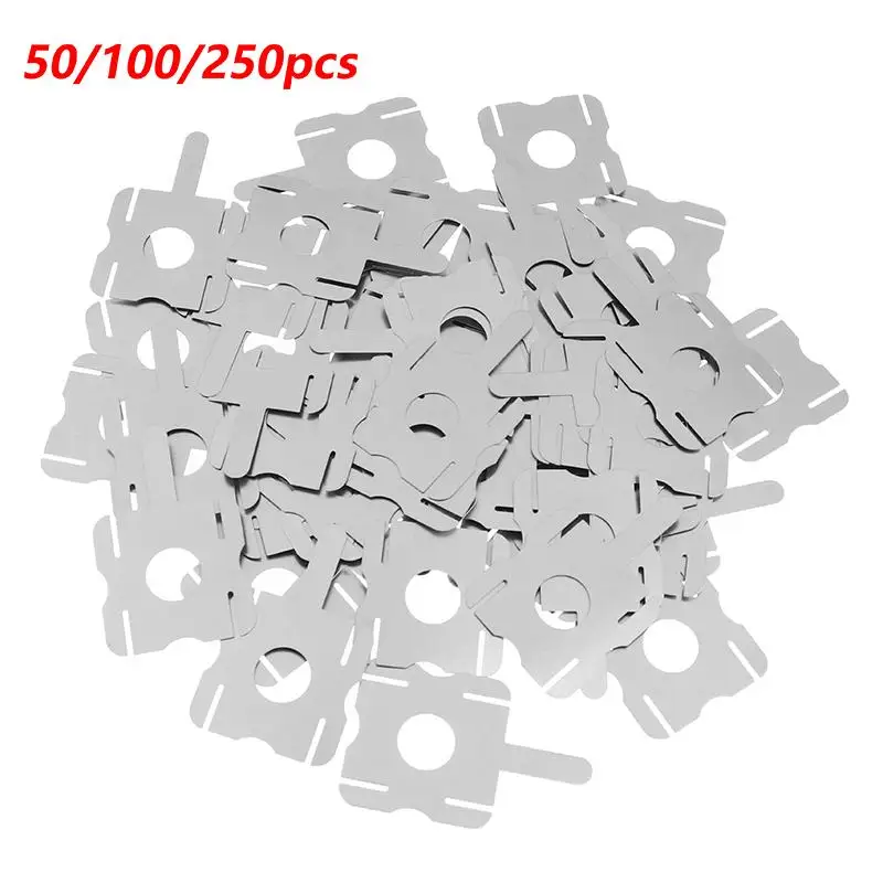 50/100/250Pcs 4S 18650 Lithium Battery Pack Replace Spot Welding Nickel Sheet U-Shaped For Computer Battery Welding Tool