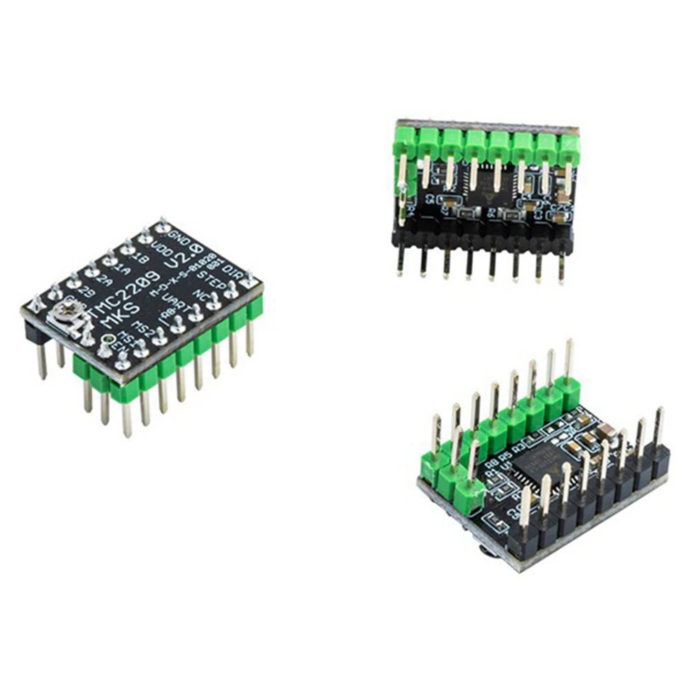 3D Printer Parts MKS TMC2209 V2.0 Stepper Motor Driver Support UART Mode for Gen L V2.0 /Robin E3D/SKR 1.3/1.4,6 Pack