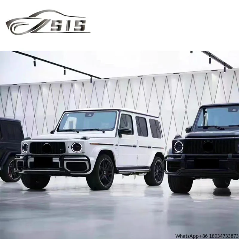 G-Class W463A G500 G550 to G63 Body Kit W464 2018-2022 Year Plastic Material Front Bumper Over Fenders Headlight Cover Grille