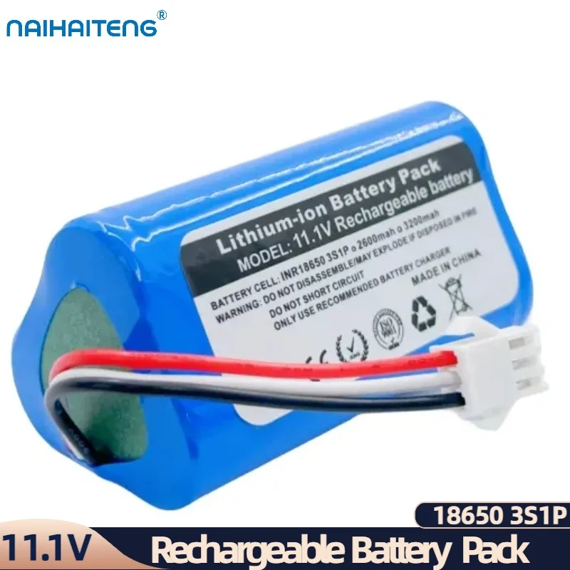 11.1V 10.8V 2600/3200mAh Rechargeable Li-ion Battery Pack 3S1P For Ecovacs Robot Vacuum D36A D36B D36C D36E DA60 DB35 Wholesale