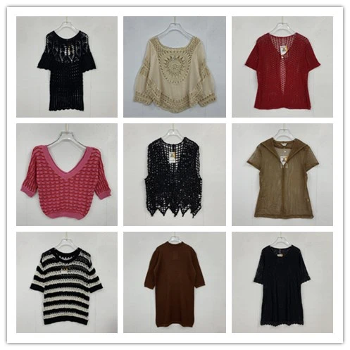 

Vintage Handmade Hooked Floral ort Sve Vest Heavyweight Crochet Embroidered Hollow out Summer Sweater Sweet Sle round ...