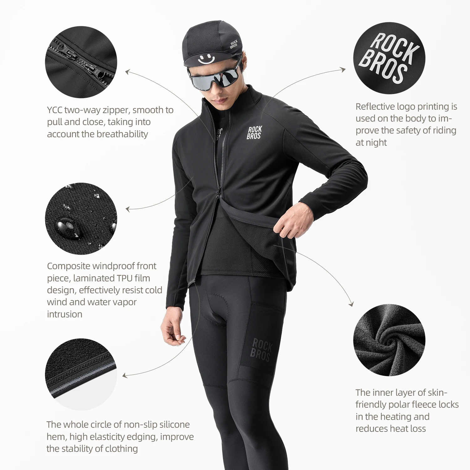 ROCKBROS Herfst Winter Fietsja - Winter Clothing Storage recensie en prijs