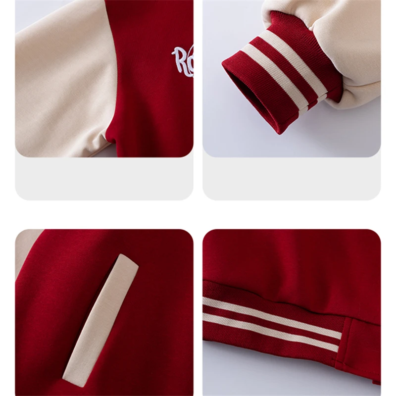 Jaket Musim Semi Musim Gugur Anak Perempuan Kasual Atasan Seragam Bisbol Modis Anak-anak untuk 5 6 7 8 9 10 11 12 13 14 Tahun Mantel Spoty Anak